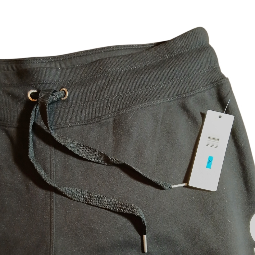 NWT Calvin Klein Black Joggers Sweatpants. Black W Logo Size XL - Picture 6 of 8